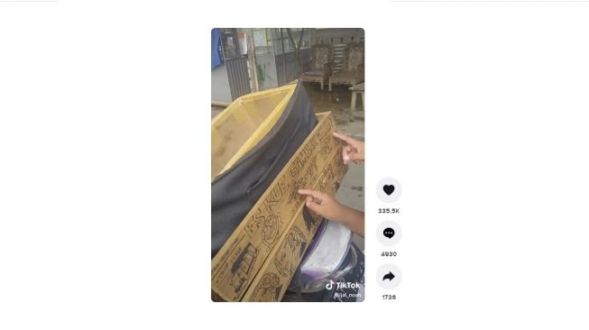 Penjual es jago gambar, keren. [TikTok]