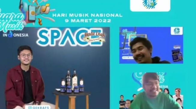 Pegiat Musik di acara virtual Gekraf, Rabu (9/3/2022) 