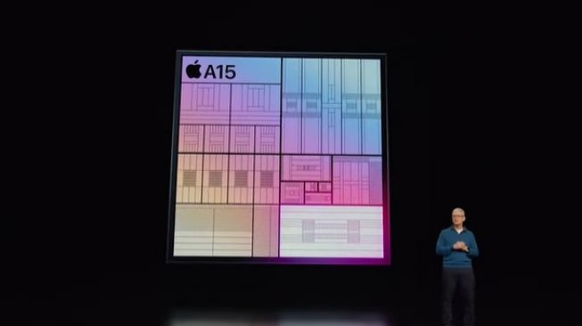 Chip A15. [YouTube/Apple] 