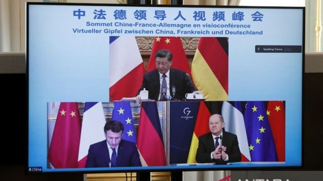 China, Prancis serta Jerman Dorong Dialog Eropa-Rusia Mengenai Krisis Ukraina