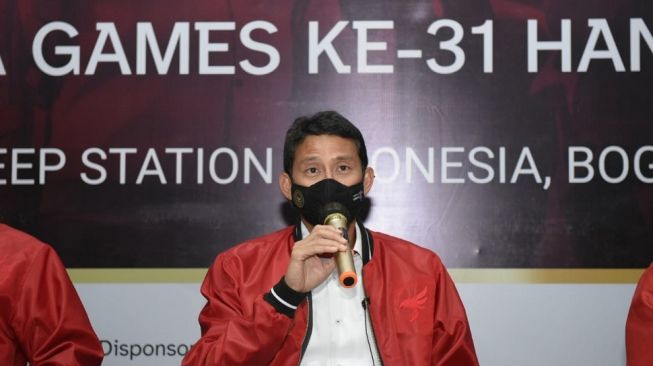 Kunjungi Pelatnas E-sport, Sandiaga Uno Optimis Target Emas Tercapai