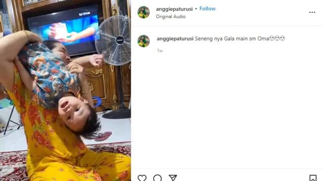 Keakraban Dewi Zuhriati dengan Gala Sky (instagram.com)