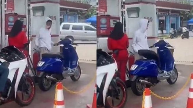 Viral Aksi Cowok Isi Bensin di Pom, Nekat Lakukan Hal Ini di Depan Petugas