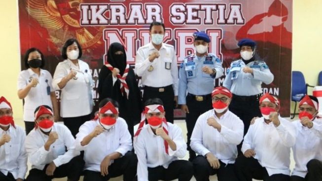 8 Napi Terorisme di Sumut Deklarasi Setia pada NKRI, Lihat