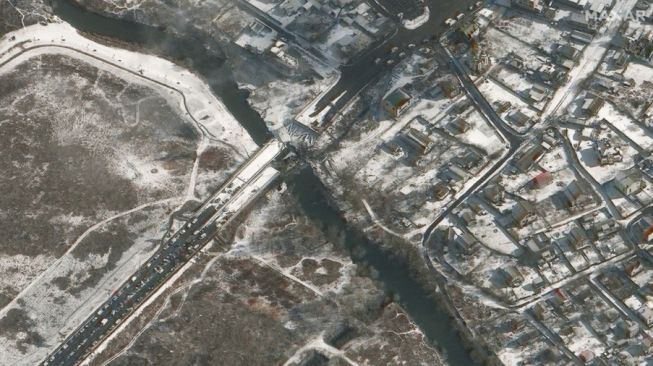 Gambar satelit kerusakan Mariupol, Ukraina. [Space.com]