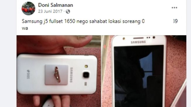 Unggahan Facebook Doni Salmanan. [Facebook/Doni Salmanan]