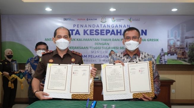 PKT Jalin Kerjasama Pengawasan Distribusi Pupuk Bersubsidi dengan Kejati Sulsel