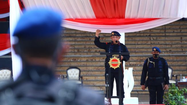 Kapolri Minta Korps Brimob Jadi Teladan Kedisiplinan Nasional Bagi Seluruh Anggota Polri