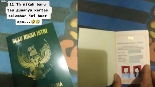 11 Tahun Menikah, Wanita Syok Saat Tahu Fungsi Kertas Ini di Buku Nikah: Ya Allah