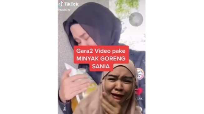 Bikin Video Transaksi Minyak Goreng Langka, Wanita Ini Dapat Kiriman Hadiah