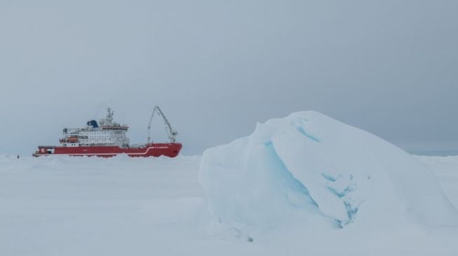 Ekspedisi pencarian kapal Endurance, milik Sir Ernest Shackleton. [Esther Horvath/Falklands Maritime Heritage Trust/AFP]