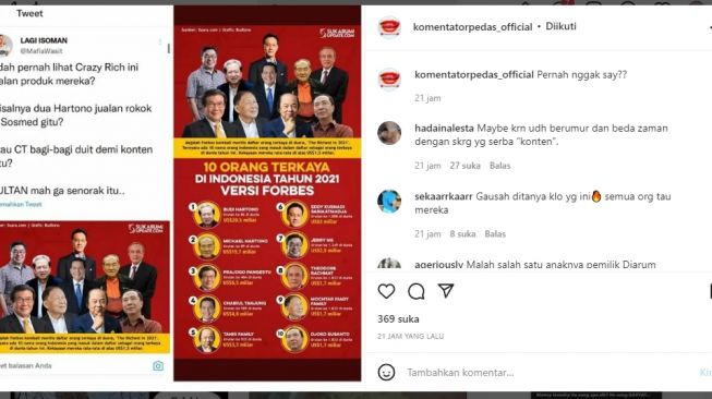 Heboh! Warganet Diduga Sebut Crazy Rich Dadakan Indra Kenz dan Doni Salmanan Norak