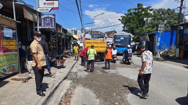 Pemprov Sulsel Lakukan Penanganan Darurat Ruas Jalan Antang