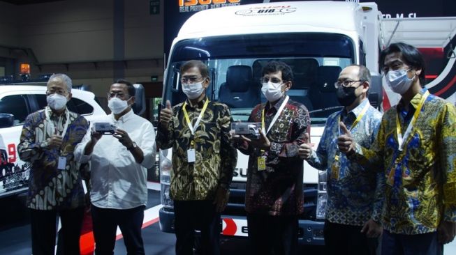 Jakarta Auto Week 2022 yang dibuka Sabtu (12/3/2022) mendapatkan kunjungan dari Dirjen Hubdat dan Dirjen ILMATE [Seven Events]