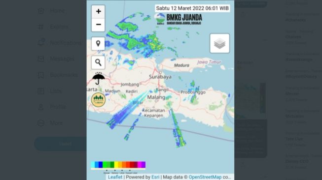 Cuaca Hari Ini, Sebagian Besar Wilayah Jatim Terpantau Cerah Berawan