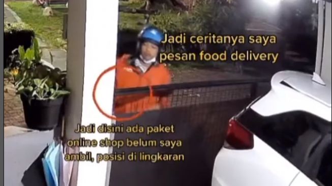 Viral Ojol saat Antarkan Makanan ke Pelanggan Bikin Publik Geram, Aksi Tak Senonoh Terekam Kamera CCTV