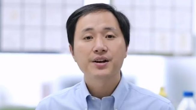 He JIankui, ilmuwan di balik lahirnya tiga bayi hasil rekayasa genetika di China, yang dipublikasikan World Science Festival di YouTube. [Antara/Screenshot]