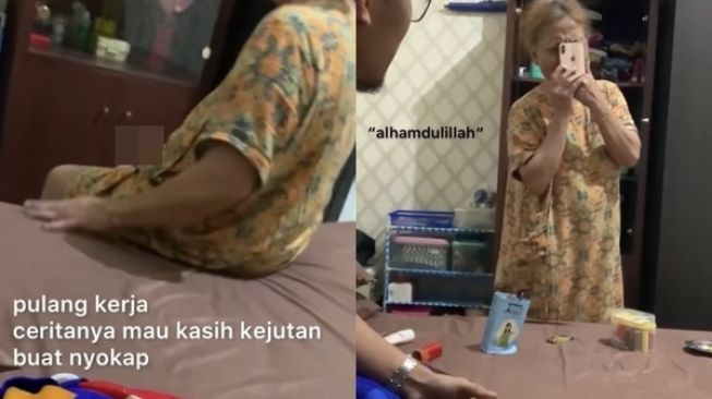 Viral Anak Beri Kejutan Belikan HP Impian Ibu, Reaksi Ibunya Bikin Warganet Terenyuh