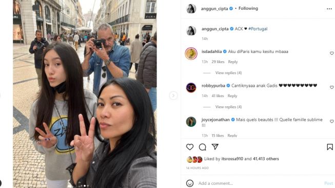 Anggun C Sasmi ungkap wajah anaknya, Kirana (instagram.com)