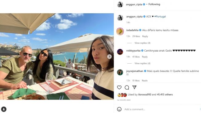 Anggun C Sasmi ungkap wajah anaknya, Kirana (instagram.com)