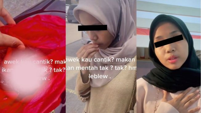 Warganet Kecam Gadis Makan Ikan Mentah yang Masih Berdarah, Begini Video Klarifikasinya