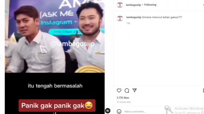 Reaksi Rizky Billar ditanya soal Doni Salmanan (instagram.com)