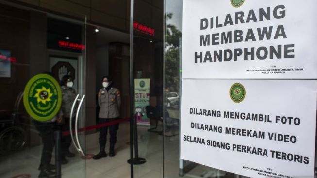 Sidang Munarman digelar tertutup di Pengadilan Jakarta Timur [ANTARA]