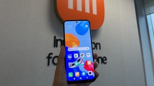 Redmi Note 11 diluncurkan di Jakarta, Selasa (15/3/2022). [Suara.com/Dicky Prastya]