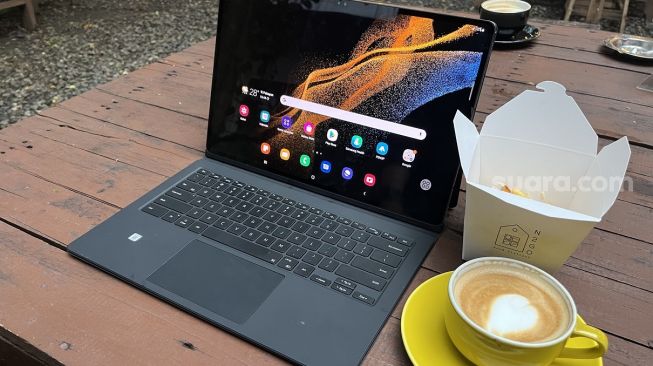 Samsung Galaxy Tab S8 Ultra. [Suara.com/Dicky Prastya]