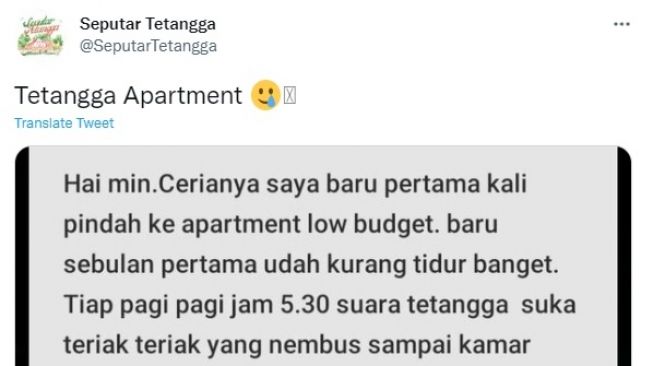 Curhat Penghuni Baru Apartemen, Terganggu Tetangga Suka Teriak-teriak Suaranya sampai Nembus Kamar