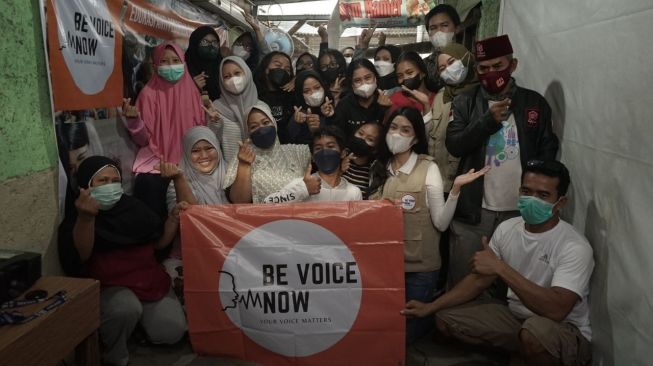 Angelia Rizky, Puteri Indonesia wakil Jakarta 1 mengampanyekan program Be Voice Now untuk melawan kekerasan seksual dan bullying. [dokumentasi pribadi]