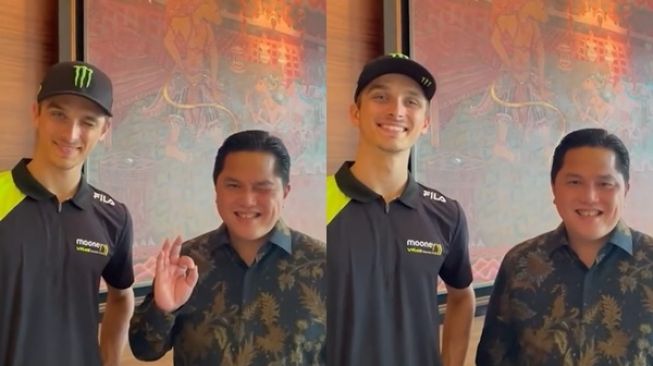 Erick Thohir Ajari Luca Marini Tren TikTok (TikTok/erick.thohir)