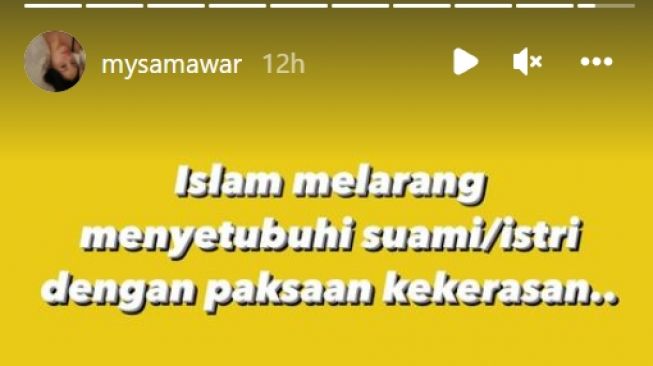 Tangkapan layar akun Instagram Mawar AFI