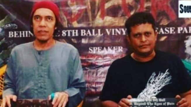 Bakar Bufthaim dan almarhum Irfan Sembiring [Instagram/@bakarbuftahim]