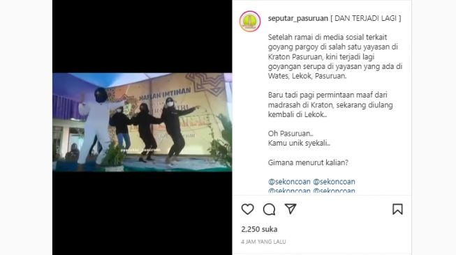 Lagi, 5 Cewek Asik Joget TikTok di Panggung Acara Pondok Pesantren di Pasuruan