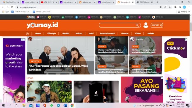 Yoursay.id, Nyawa Penulis di Tengah Pandemi