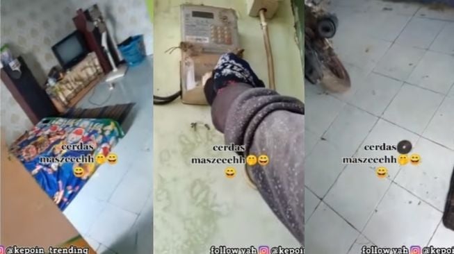 Kurir nekat putus aliran listrik gegara kesal dicuekin penerima paket. (Instagram/@kepoin_trending)