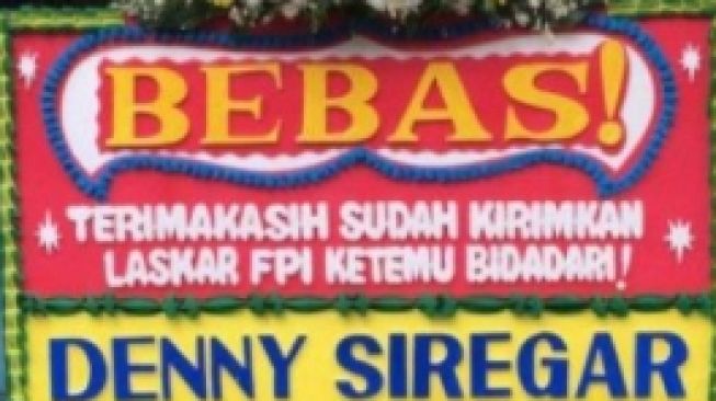 Karangan bunga Deni Siregar