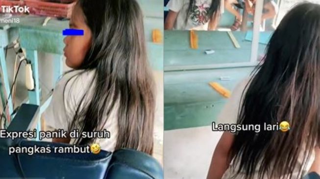 Viral Adik Panik Rambut Hendak Dipangkas, Warganet Justru Kaget Saat Tahu Aslinya