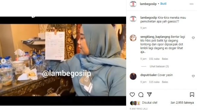 Unggahan soal Puput Soedrajat [Instagram/@lambegosiip]