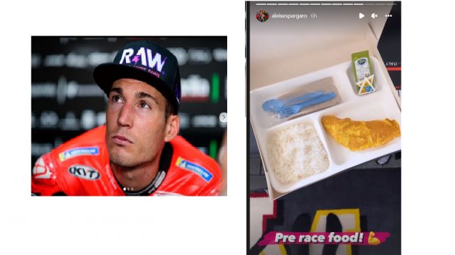 Bak Anak Kos, Menu Makan Siang Aleix Espargaro Sebelum MotoGP Indonesia 2022 Cuma Nasi dan Telur Dadar Doang