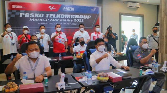 Kunjungi Posko Layanan, Menkominfo Apresiasi Kesigapan TelkomGroup Bangun Infrastruktur ICT Mandalika GP Series