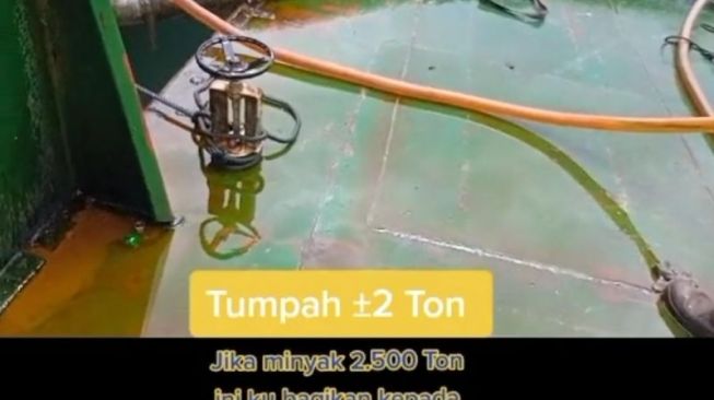 Beredar Video Minyak Goreng Tumpah ke Laut, Satgas Pangan Mabes Polri Usut Sumbernya