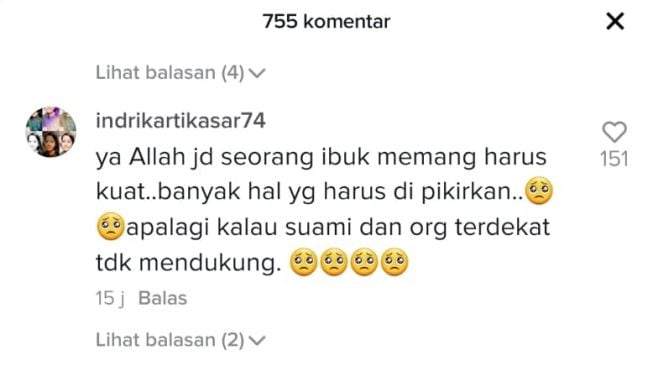 tangkapan layar komen netizen di tik tok