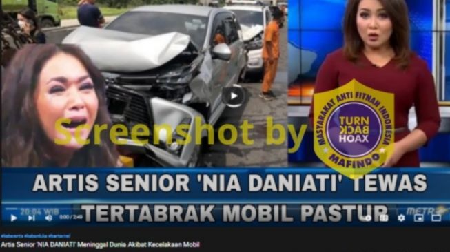 CEK FAKTA: Artis Senior Nia Daniati Meninggal Karena Kecelakaan, Benarkah?