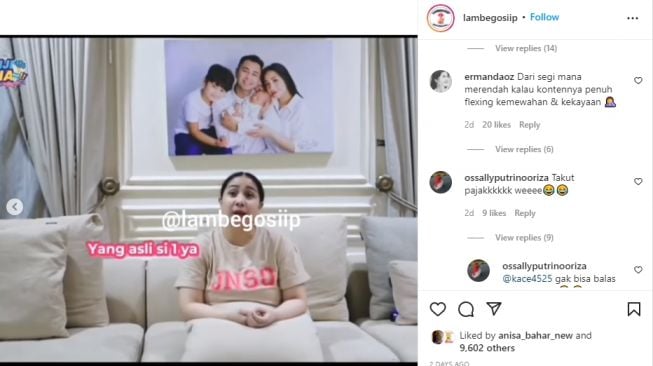 Nagita Slavina ungkap jumlah tas Hermes miliknya [Instagram/@lambegosiip]