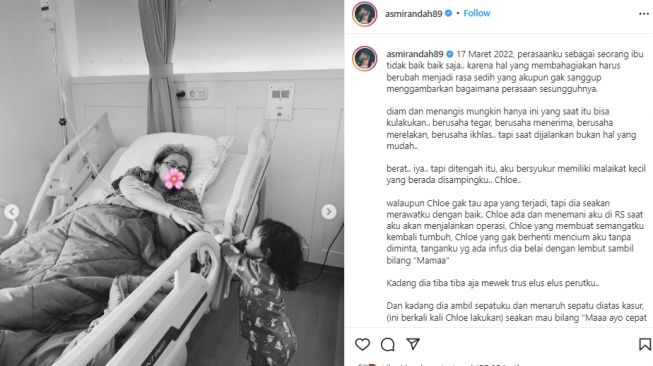 Asmirandah keguguran anak kedua (instagram.com)