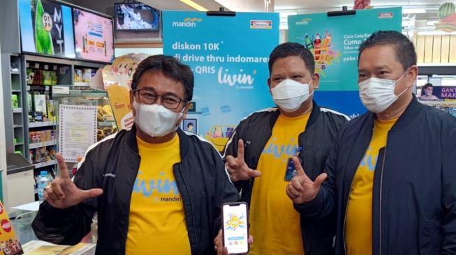 Dorong Penggunaan Transaksi Nontunai, Livin by Mandiri Tebar Promo di Indomaret