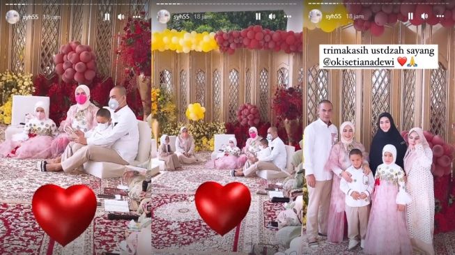 Momen Tasyakuran 4 Bulan Kehamilan Aisyahrani (Instagram/@syh55)