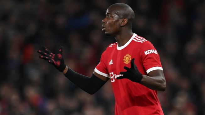 Gelandang sentral Manchester United, Paul Pogba. [Paul ELLIS / AFP]